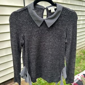 Black Sweater with Collar